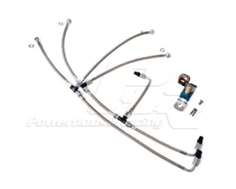 Powerhouse Racing Stainless Boost Control Line Kit Dual Wastegate Black Line S45/S23 Turbo Kits - PHR 01012039.D.BK
